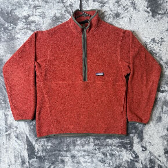 Patagonia Other - Patagonia Synchilla Marsupial Red Half Zip Long Sleeve Size Medium Turtleneck